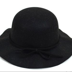Polyester Felt Floppy Short Brim Bowknot Hat